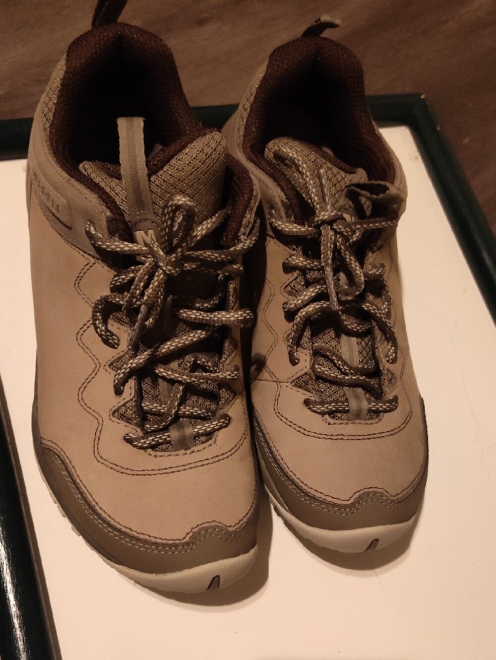 Merrell Women's Taupe and Brown Trail Walking Shoes